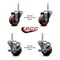 Service Caster 3 Inch High Temp Glass Filled Nylon 34 Inch Threaded Stem Caster Set 2 Brakes SCC SCC-TS20S314-GFNSHT-34212-2-TLB-2 - alternate 3